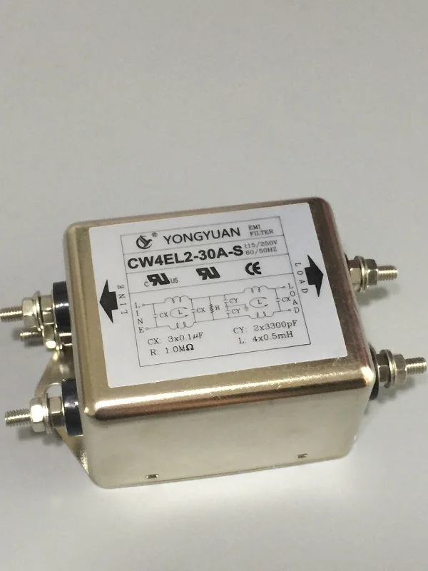 Фильтр электроэнергии EMI 220V DC 30A двухступенчатый очиститель