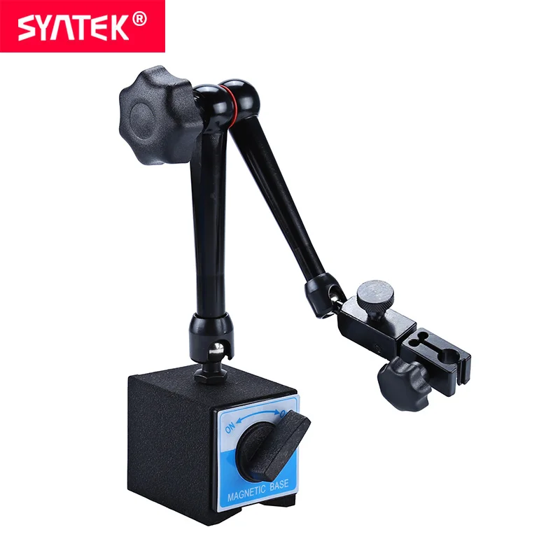 

Syntek Universal Adjustable Gauge Stand Holder Magnetic Base Holder 80kg Strong Digital Level Dial Test Indicator Tool CE SGS