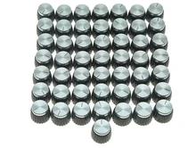 Kaish paquete de 50 Guitarras Amplificadores perillas negro/plata Cap encaja Marshall AMP Amplificadores