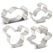 KENIAO Микки Маус формочки для печенья- 4 предметов Печенье / Помадка / Кондитерские изделия / Хлеборезки- Нержавеющая сталь