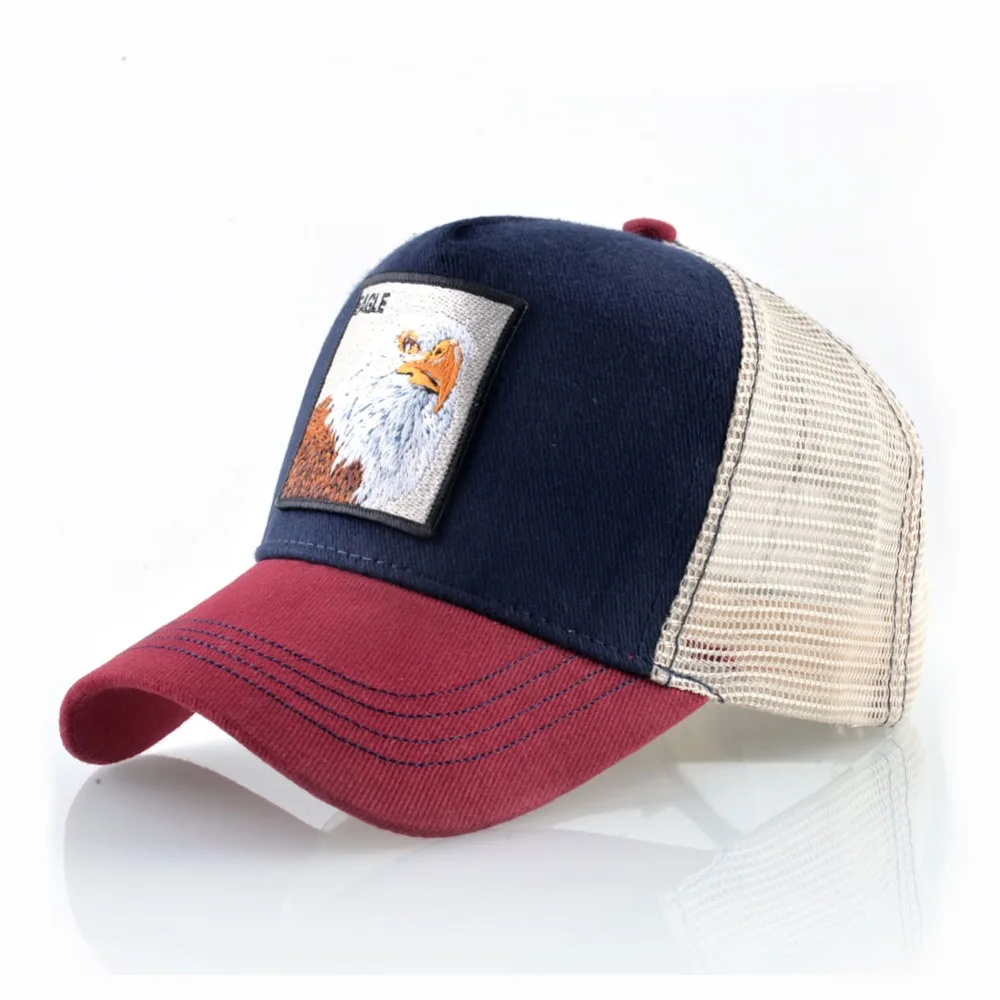 Снэпбэк кепки с узором «свирепый Орел» для мужчин, бейсболка в стиле хип-хоп с вышивкой, бейсболка с дышащей сеткой, шляпы от солнца для женщин