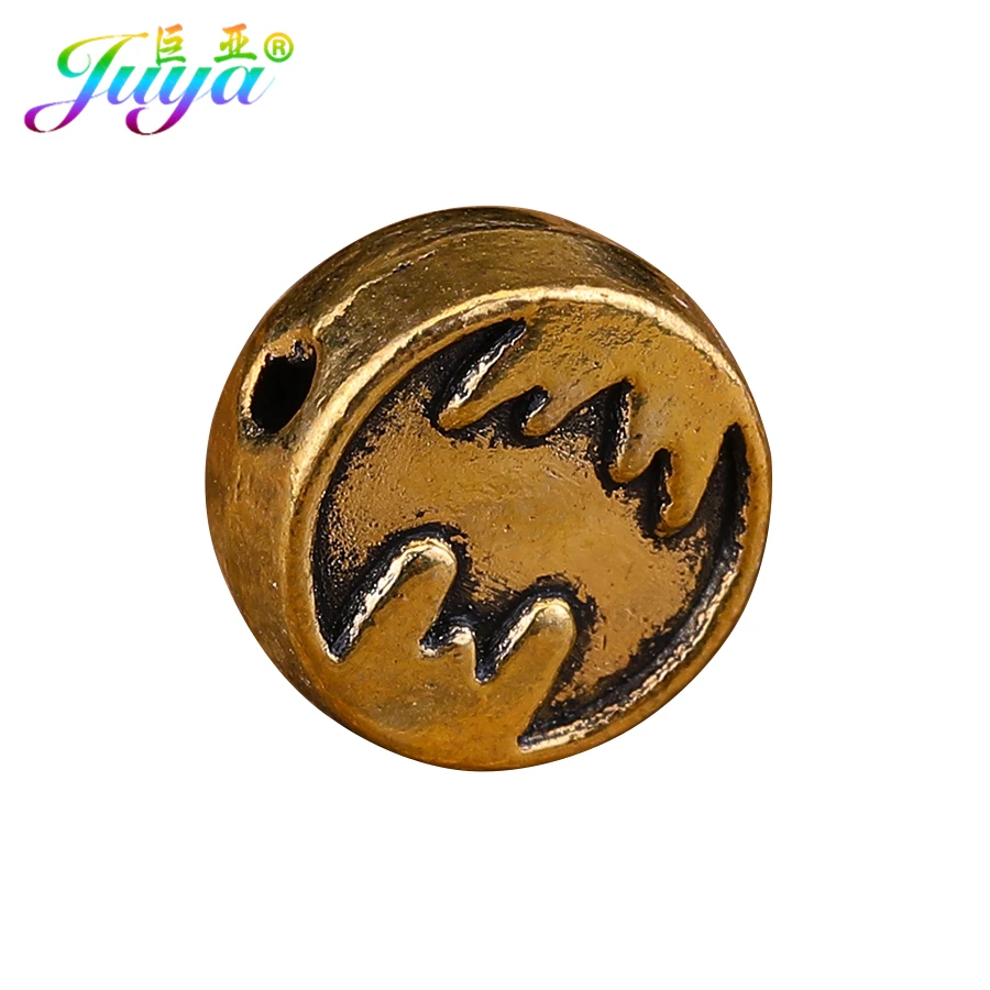 Juya 30 шт./лот оптовая продажа антикварные золотые бусины для рукоделия