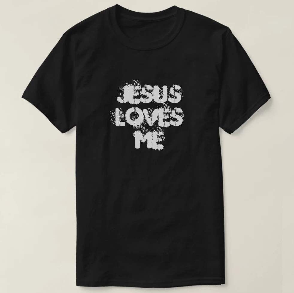 

2019 Printed Men T Shirt Cotton Short Sleeve Jesus Loves Me T-Shirt Women tshirt