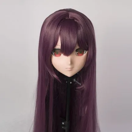 

(MSM01AD) Custom Female/Girl Resin 3/4 Head Cosplay Japanese Role Play Anime Scáthach Kigurumi Mask Crossdresser Doll
