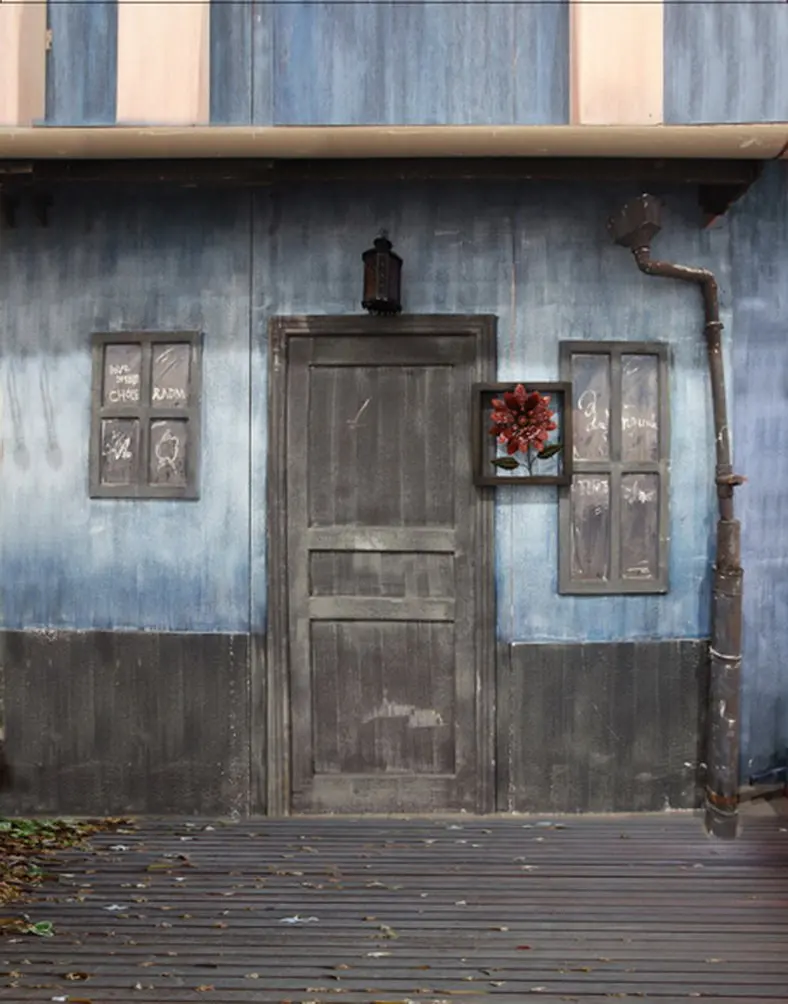 

5x7ft Wooden Floor Old House Photography Backdrops Photo Props Studio Background