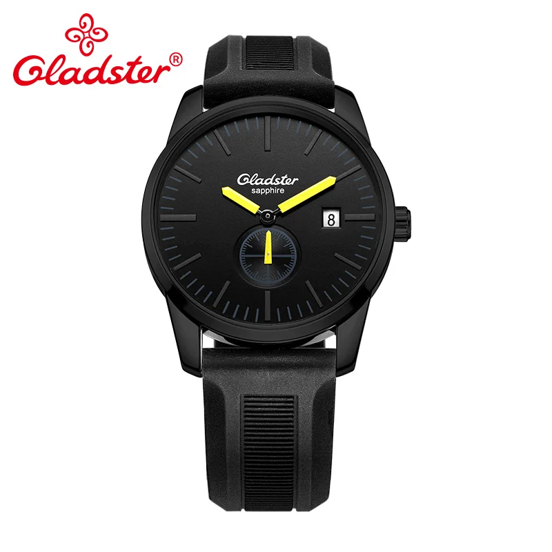 Gladster Sports Silicone Fashion Japan MIYOTA GP11 Quartz Wristwatch Luminous Analog Man Clocks Display Date Hour Male's Watch Gladster Sports Silicone Fashion Japan MIYOTA GP11 Quartz Wristwatch Luminous Analog Man Clocks Display Date Hour Male's Watch