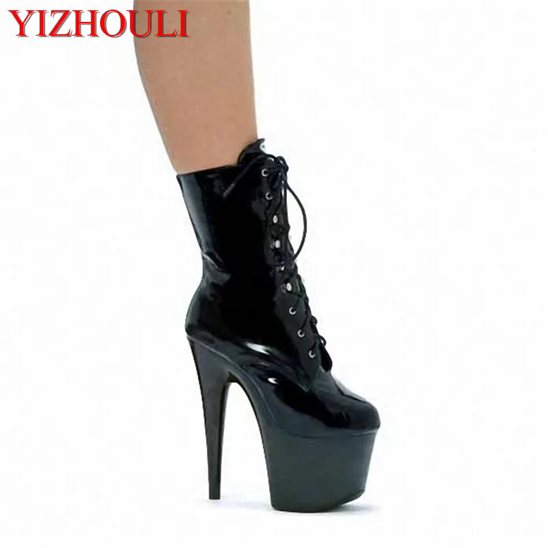Sexy 15 cm, 6 inch heels model stage show performance ankle boots, club pole dance performance, dance shoes