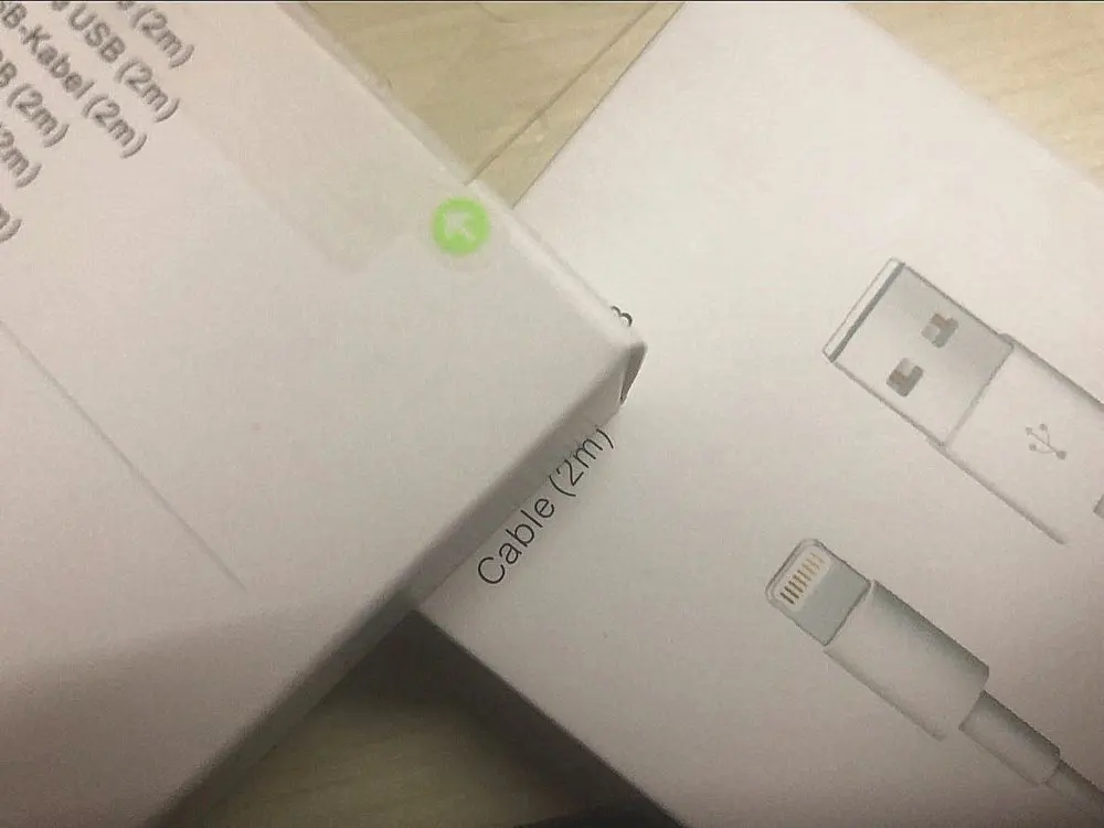 USB-кабель для зарядки и передачи данных Foxconn i7 6 6s 5 10 шт./лот оригинал 100% с зеленой