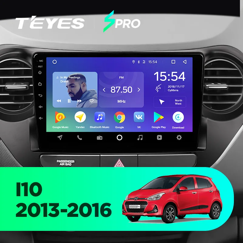 Clearance TEYES SPRO Car Radio Multimedia No 2 din Android 8.1 Video Player Navigation GPS For Hyundai I10 2013 2014 2015 2016 1