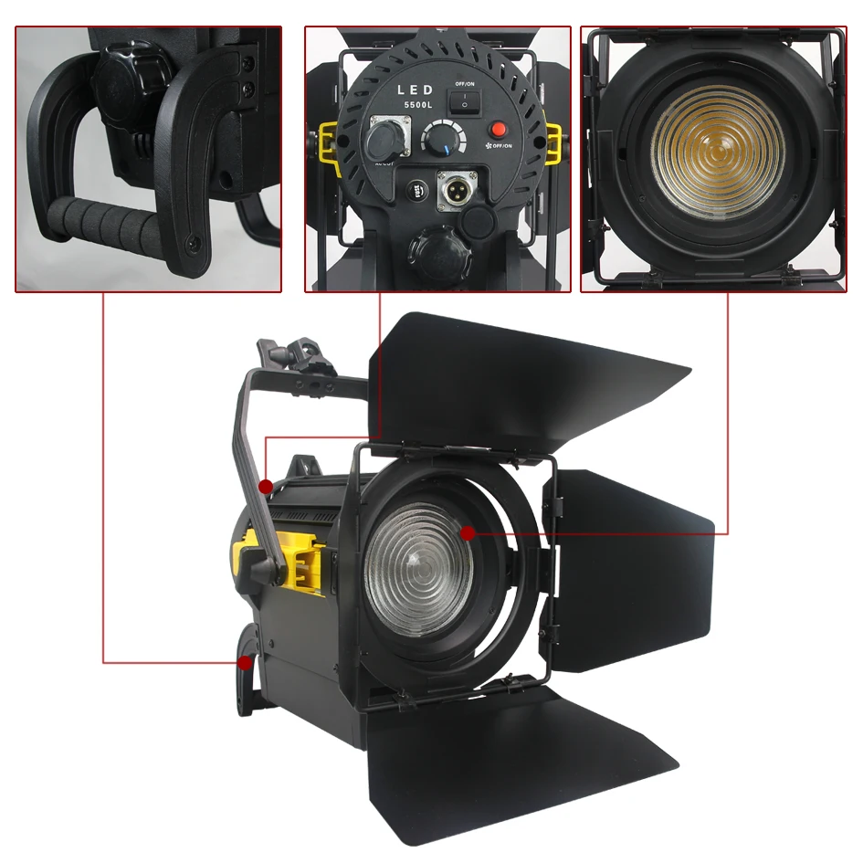 US $525.00 ALUMOTECH Daylight 150W LED Fresnel Lens Spot Continuous Lamp For Film Camera Video Studio Photography Lighting