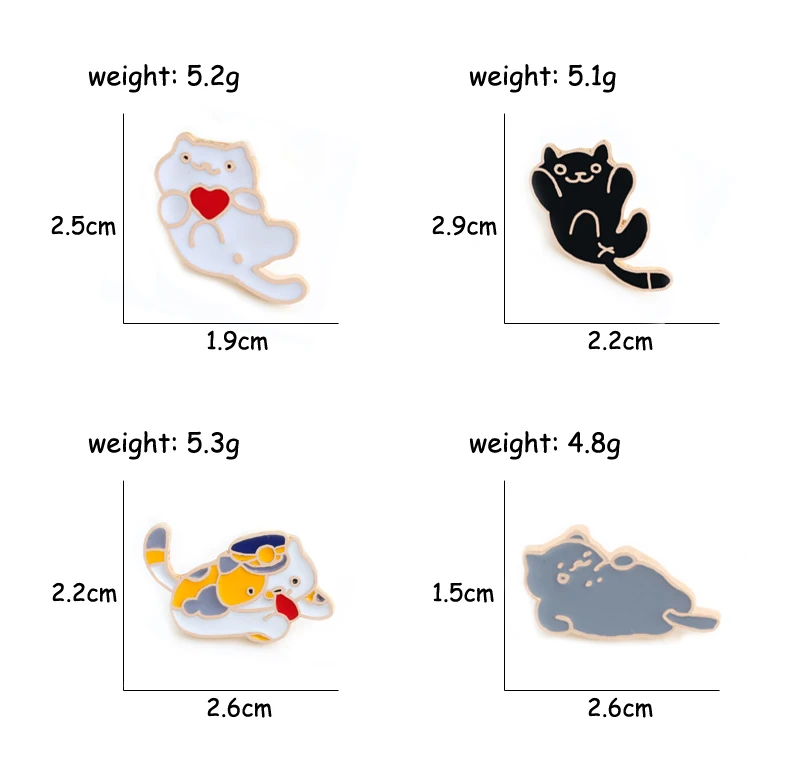 3~ 6 шт./партия, с рисунком в виде котиков, кролик овец выращиванию роз кактуса гамбургер, пицца брошь, эмалированный штифт металлический знак броши для Для женщин