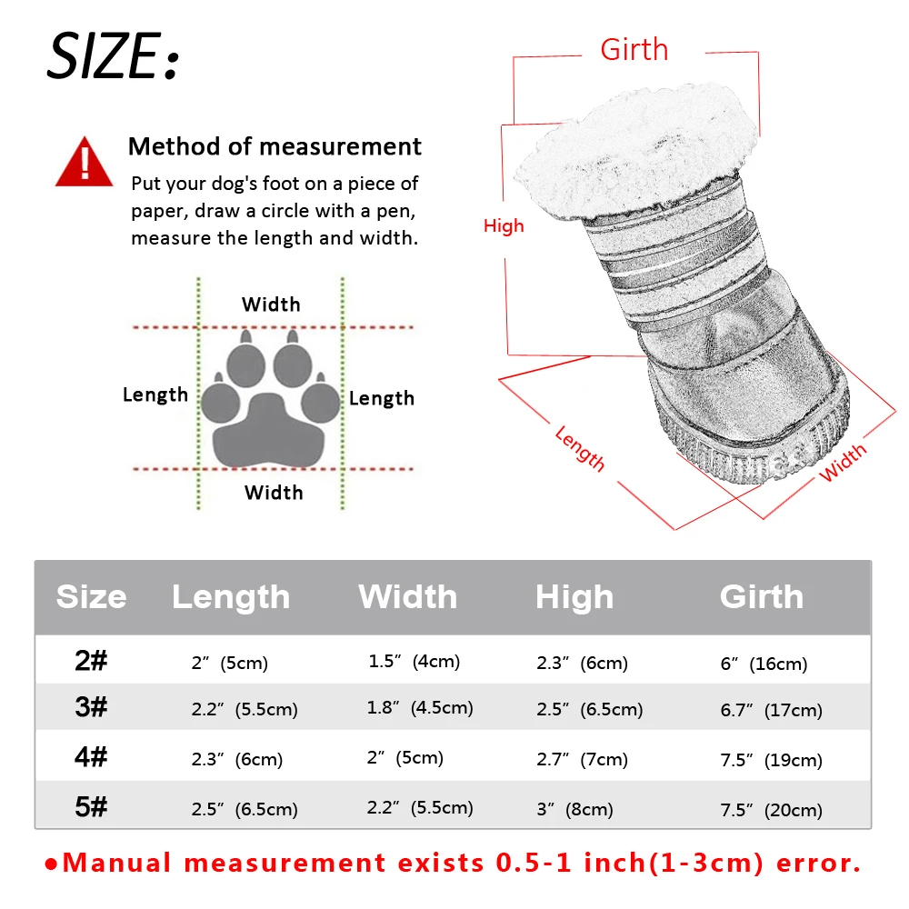 Зимняя Теплая Обувь для собак; нескользящая хлопковая Светоотражающая обувь для домашних животных; для маленьких и средних собак; для чихуахуа; для снега; толстые носки для собак
