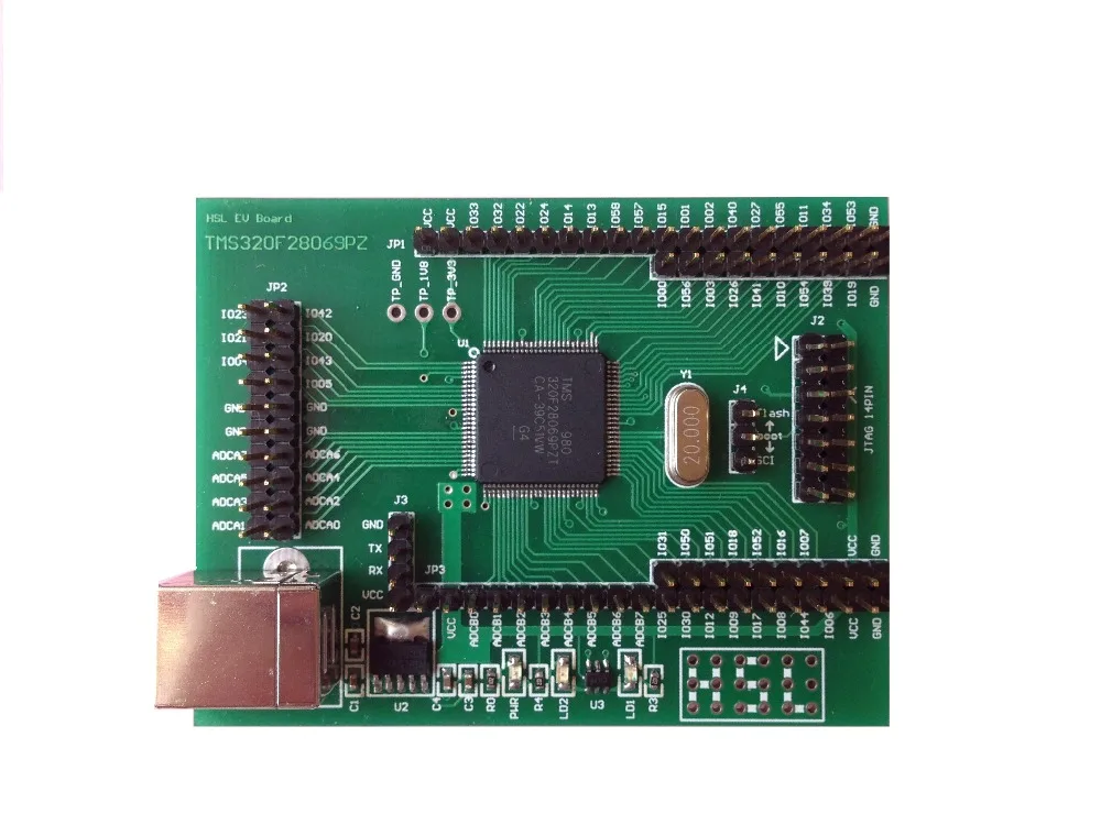 YIC 28069 TMS320F28069 Новая плата C2000 DSP маленький 28027 28035 | Электронные компоненты и