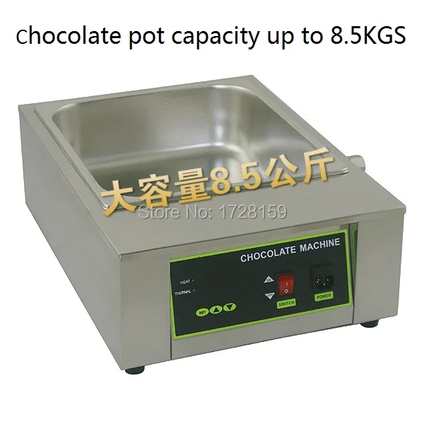 Stainless steel Commercial110v 220v 8.5kgs capacity Electric chocolate melting machine,melting chocolate machine