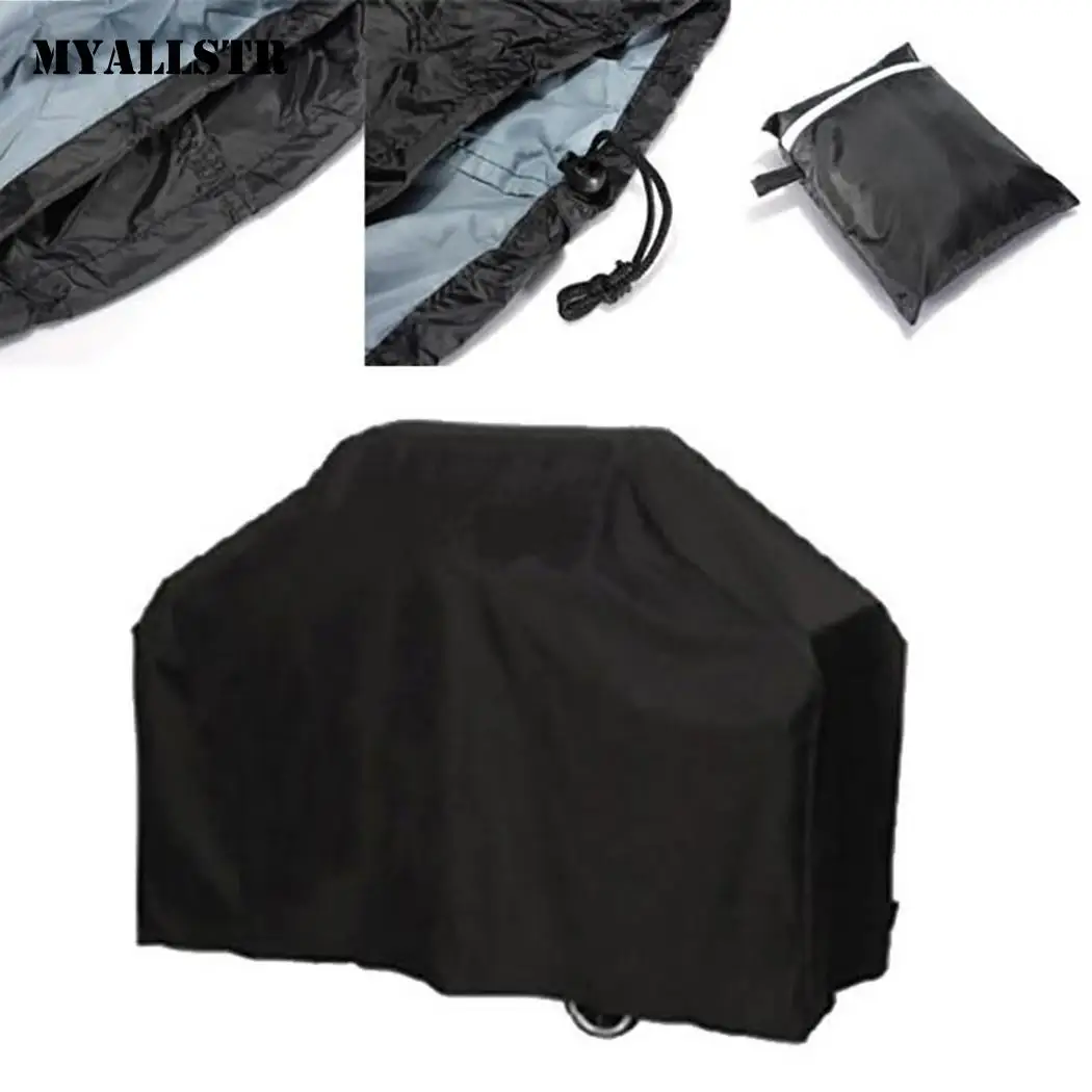 

Heavy Duty Waterproof Barbecue Gas Grill Cover Black 170x61x117cm/66.9x24x46.1inch BBQ Cover Outdoor