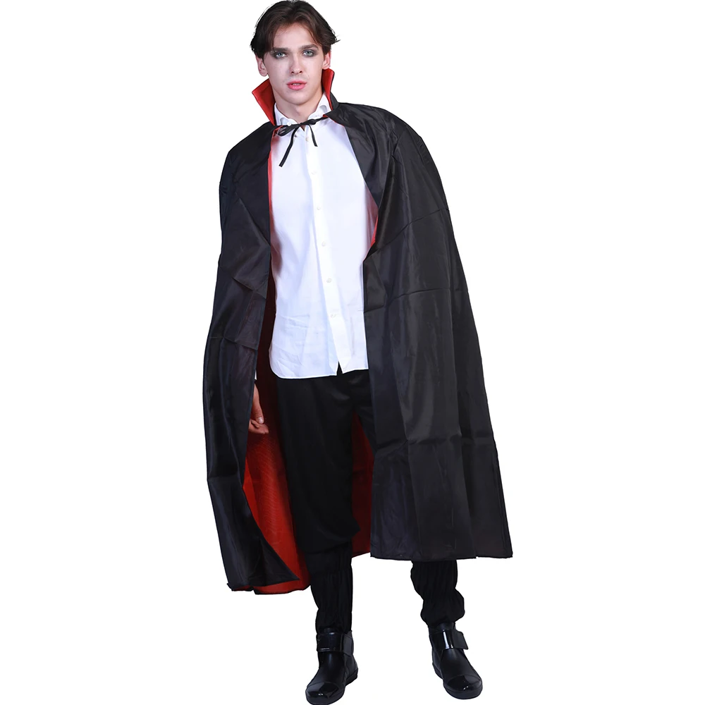 Eraspoooky карнавальные готические страшные костюмы на Хэллоуин для взрослых вампир плащ косплей для мужчин Дракула черный длинный плащ наряд для вечеринки