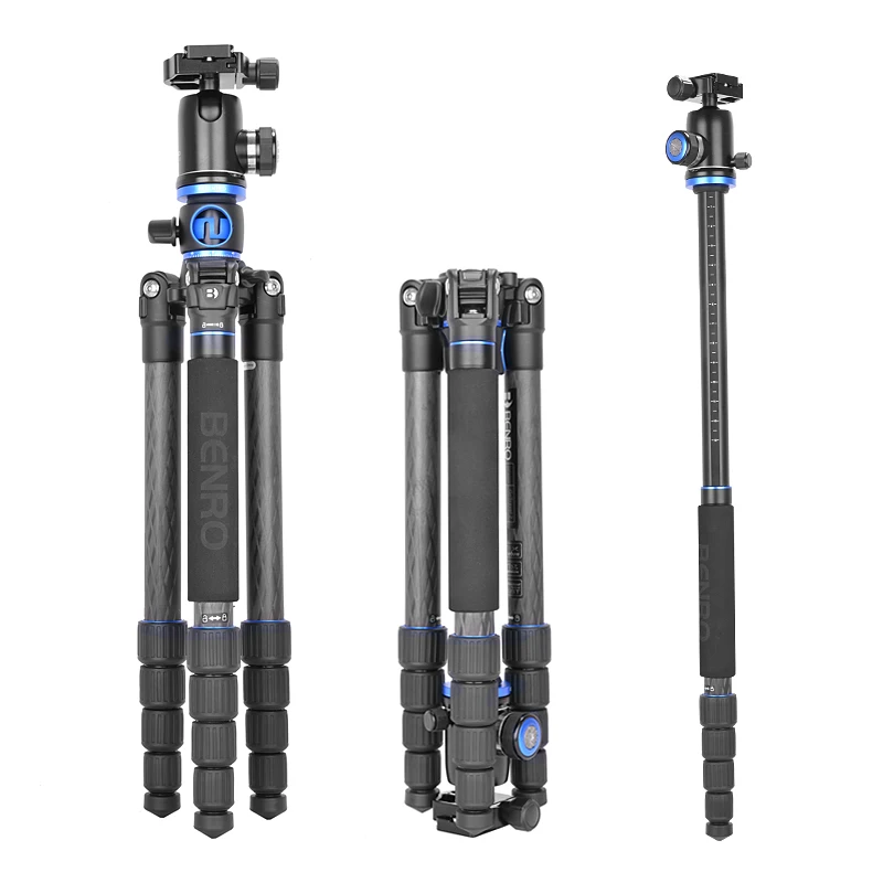 

New Upgrade GC269V2 Professional Photography Portable Tripod Break-resistant DSLR Camera Tripod Travel Tripods Kit BENRO