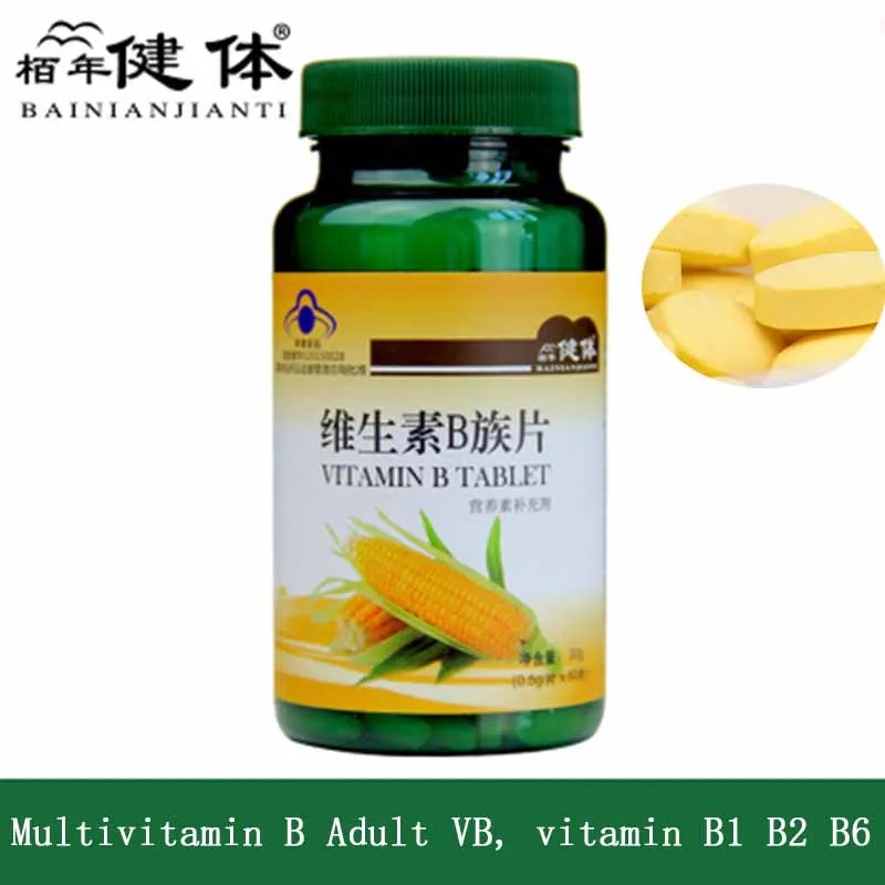 

Pure Natural Multivitamin B Adult VB Vitamin B1 B2 B6 B12 Use For Relieve Fatigue Digestion Prevent Hair Loss Care Hair