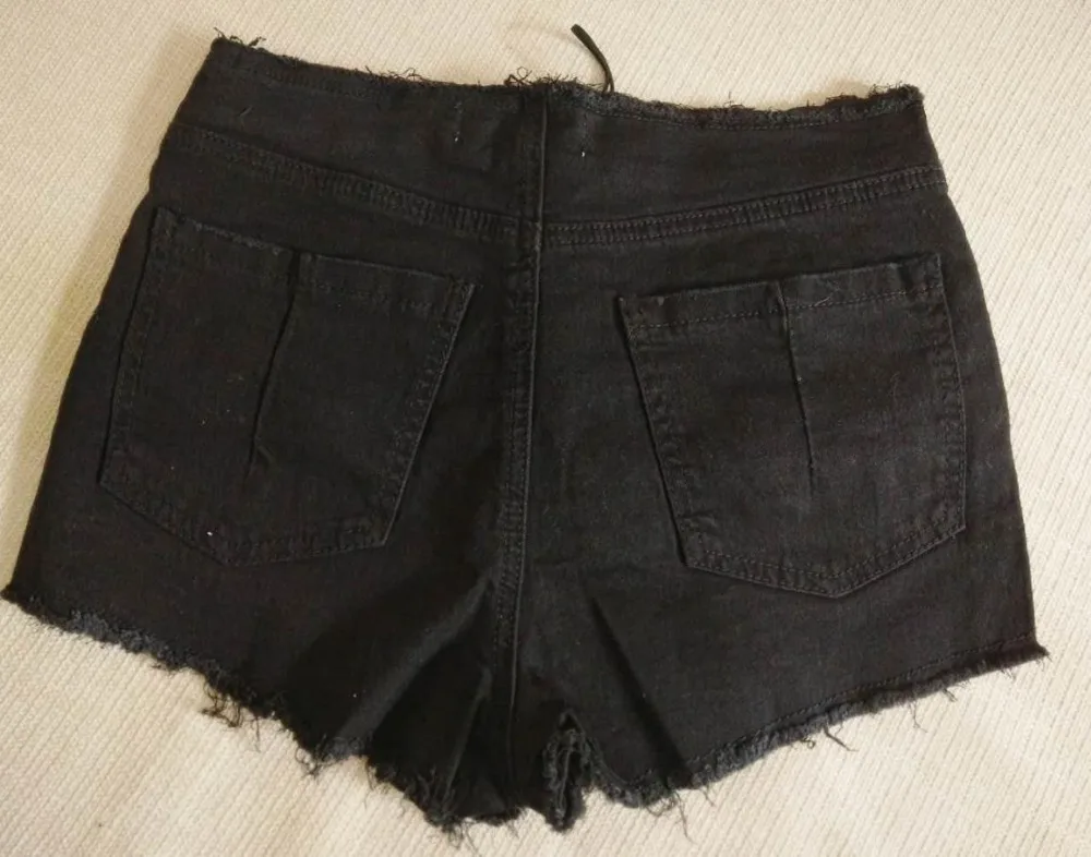 Fanco летние новые модные сексуальные шорты на молнии с высокой талией женские синие Черные Серые джинсовые шорты в студенческом стиле со