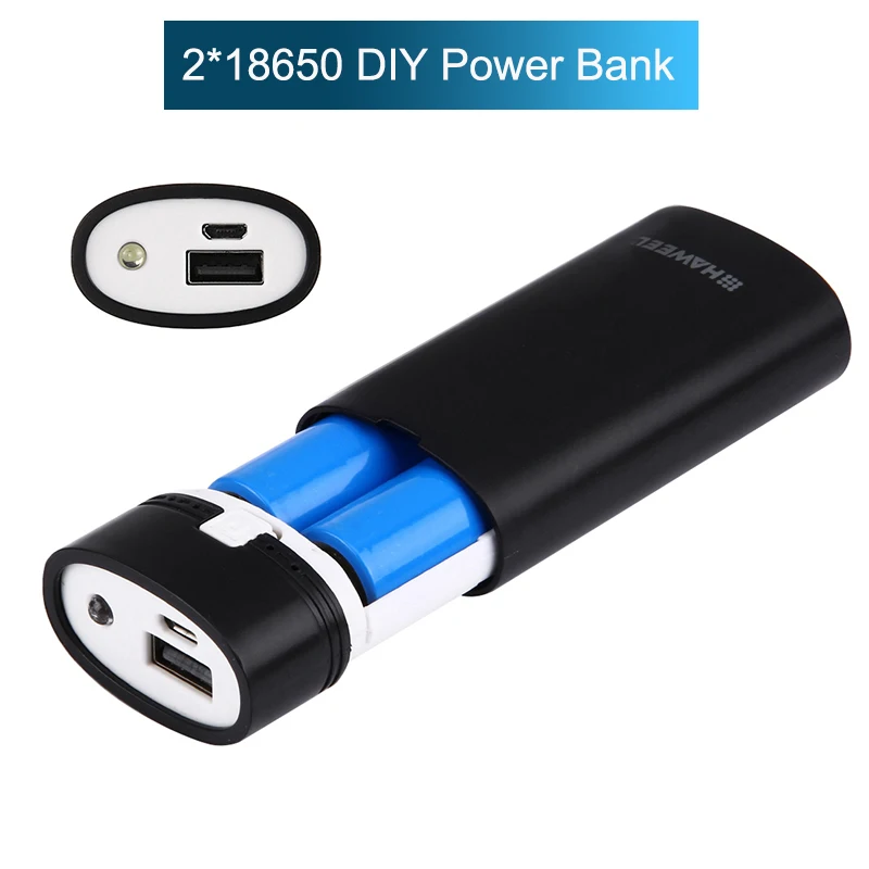 Двойной USB банк питания чехол Комплект DIY 2*18650 батарея зарядное устройство