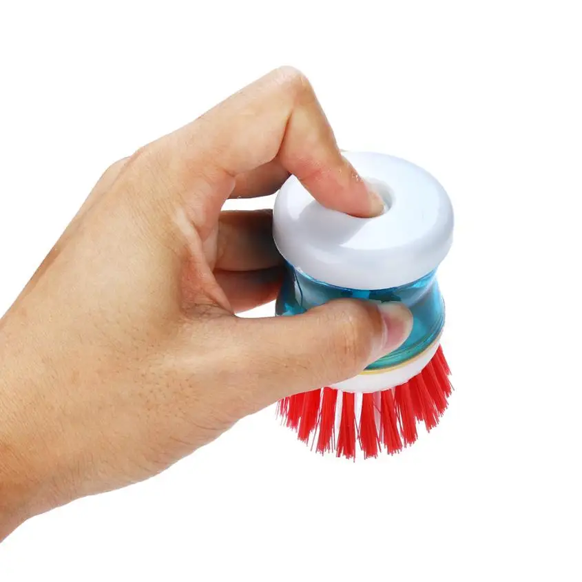 

Eco-Friendly Multipurpose brush Dish Brush with Washing Up Liquid Soap Dispenser Kitchen Utensil Pot Clean Brush fenere psw0704