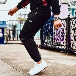 Плюс размеры 4XL 5XL 6XL для мужчин спортивные штаны модные фитнес бег брюки для девочек уличная Modis хип хоп мотобрюки мужской брендовая одежда