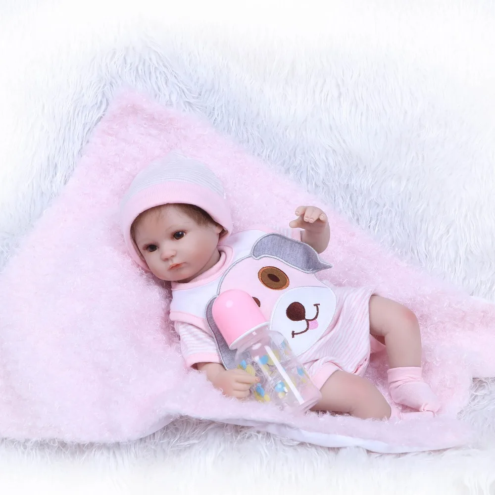 NPK Reborn Baby Doll Реалистичная из мягкого силикона Reborn для маленьких девочек 40 см очаровательны Bebe дети Brinquedos игрушки куклы для девочек