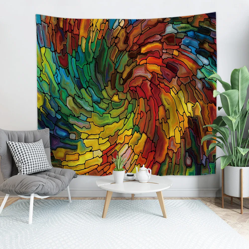 Psychedelic Волшебная стена гобелен визуальный 3D печать стены Вручая гобелены