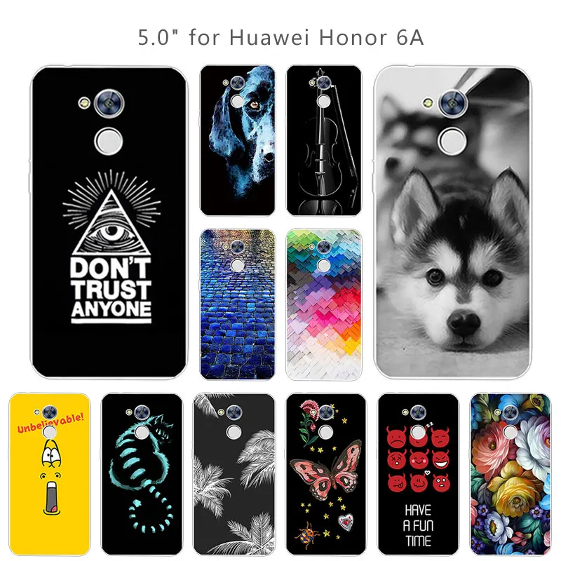5 0 дюйма для Huawei Honor 6A силиконовый прозрачный ТПУ Чехол матовый Huaiwei Honor6A чехол