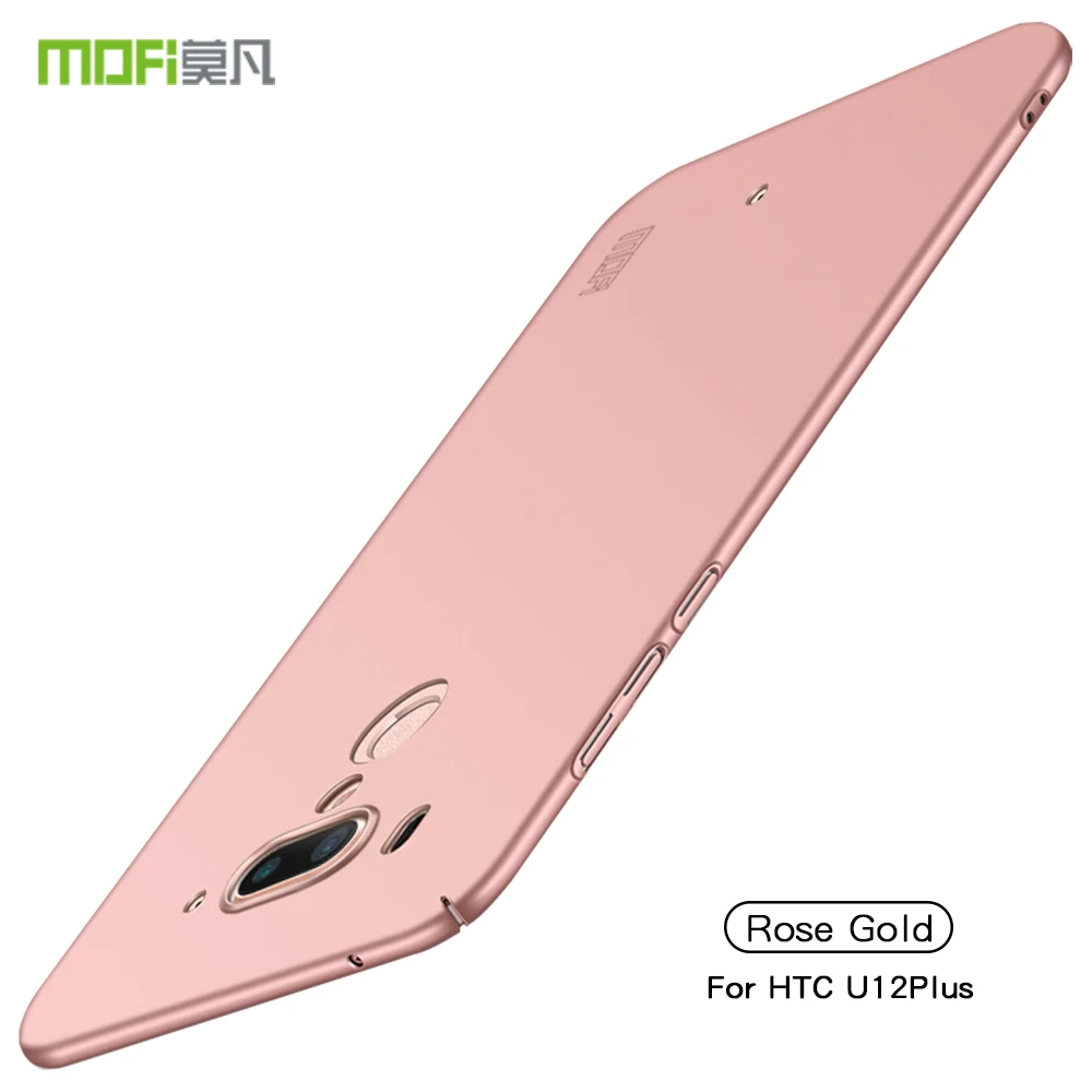 Для htc U12 plus чехол MOFI облегающий чехол s PC жесткий чехол для htc U12 plus чехол для телефона ультра тонкий чехол для htc U12 plus - Цвет: rose gold