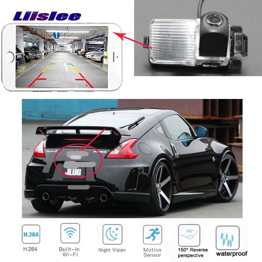 C-1125 5 LiisLee wireless Rear View Camera For Nissan 350Z 370Z Fairlady Z Z34 HD NightVision Reverse Camera Backup Camera