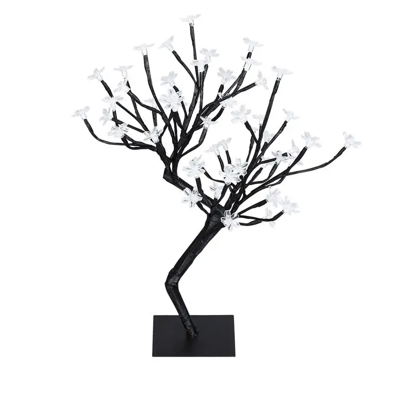 

36/48 LED Decorative Cherry Tree Light Cherry Blossom Bonsai Light Lamp Desk Tree Light For Home Wedding Decoration