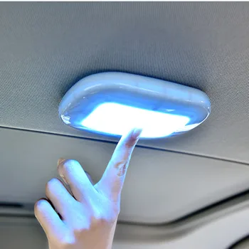 

Universal USB White/Blue Rechargeable LED Reading Light for Car Floor Room Roof Doom Ceiling Lamp Magnetic LED Night Light Lamp