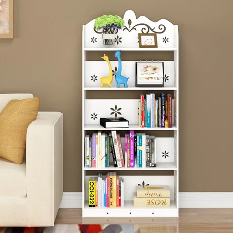 Книжный шкаф, мебель для дома, книжная полка, Модный Стеллаж для хранения шкафчик, подставка для книг, современная деревянная полка, белая