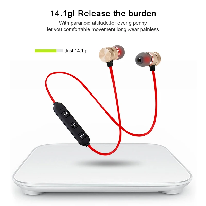 

Fashion M9 Bluetooth Headset Wireless In-Ear Noise Reduction Earphone with Microphone Waterproof Sweat Proof Stereo Headset