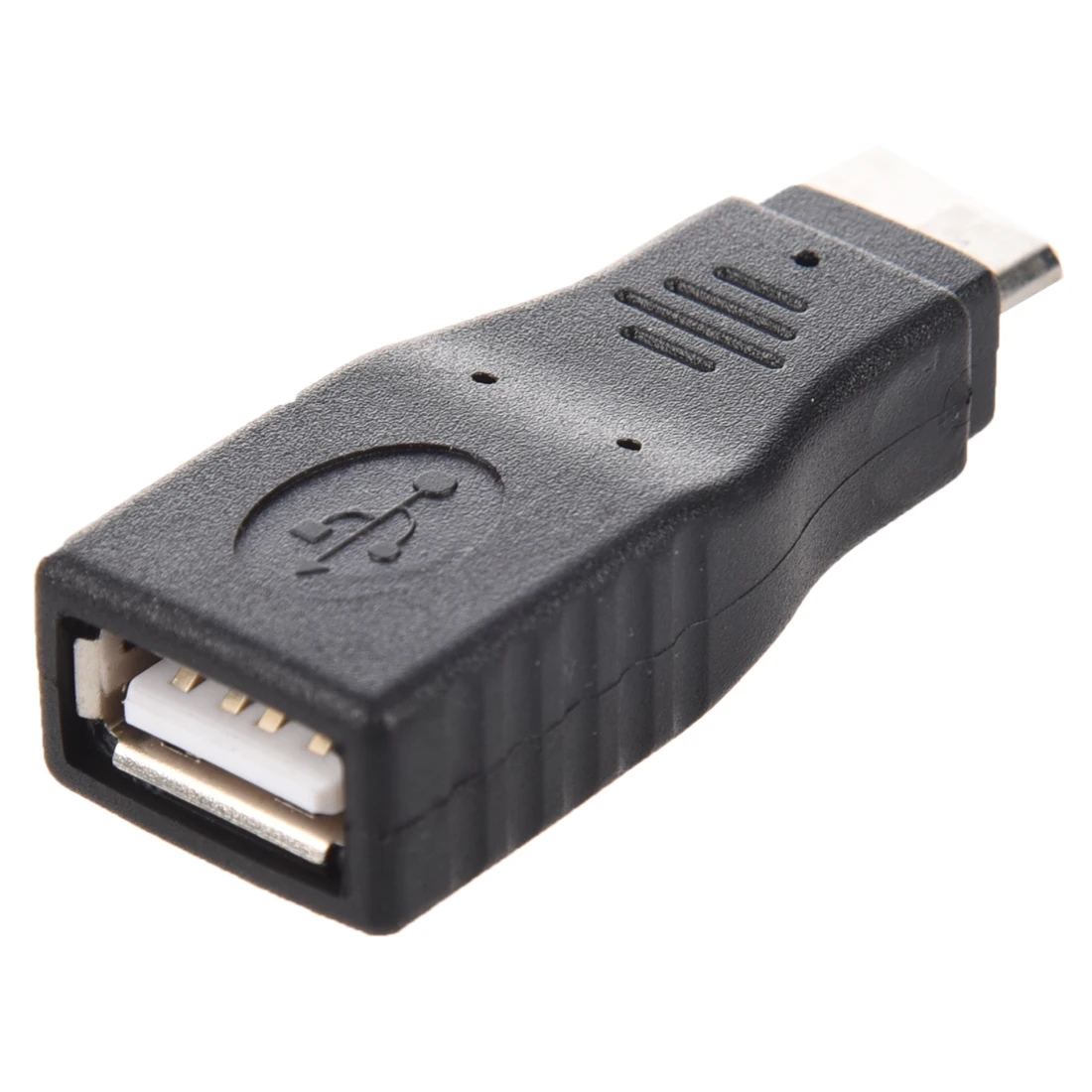 Адаптер OTG (On - The Go) USB A вогнутый к mini B выпуклая черная | Электроника