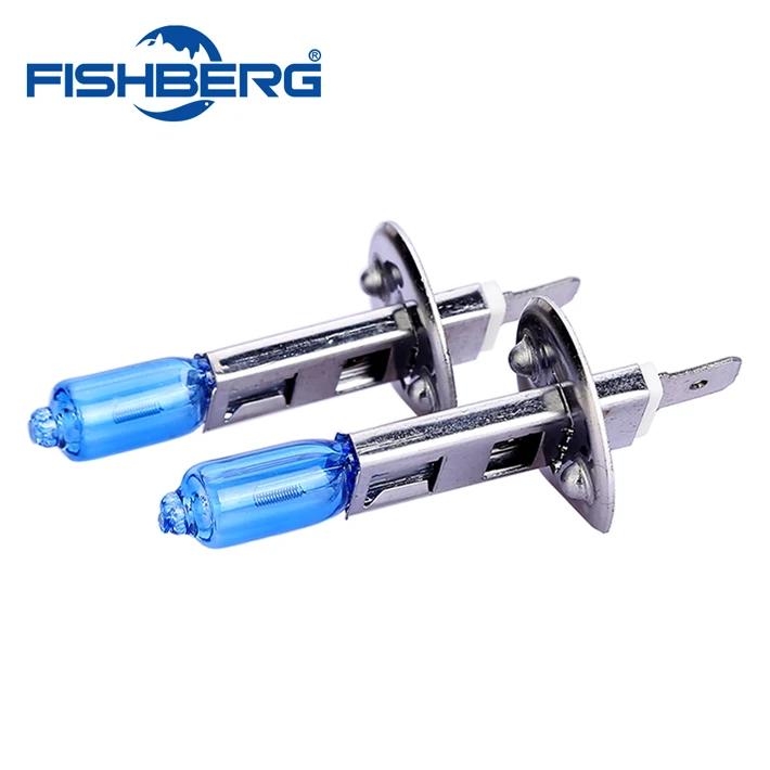 2X H1 55W Headlight Bulb Lamp Halogen Fog Lights Auto Car 12V Super White 6000K Car Styling for Ford Free Shipping