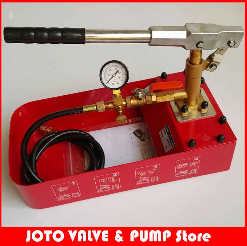 

Manual Hydraulic Pump Testing Pump Pipeline Pressure Test tool 6MPA 0-50KG