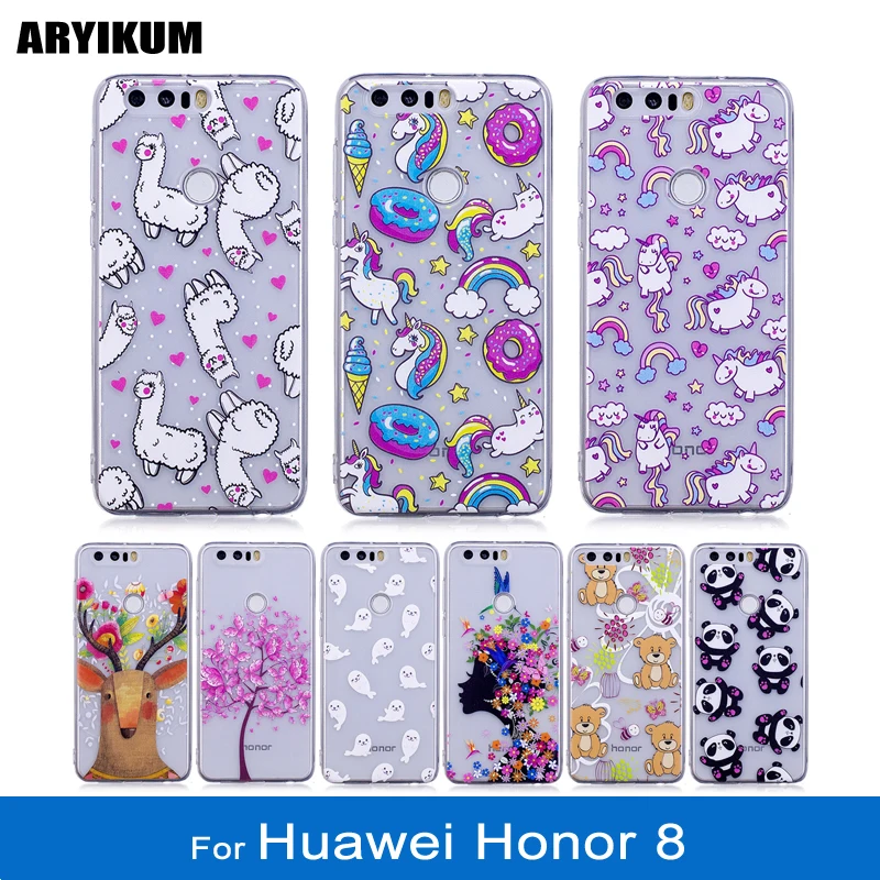 

ARYIKUM Butterfly Case For Huawei Honor 8 Honor8 Dual FRD-L09 FRD-L19 Silicone Leather TPU Case Phone Cover For Huawey Honor 8