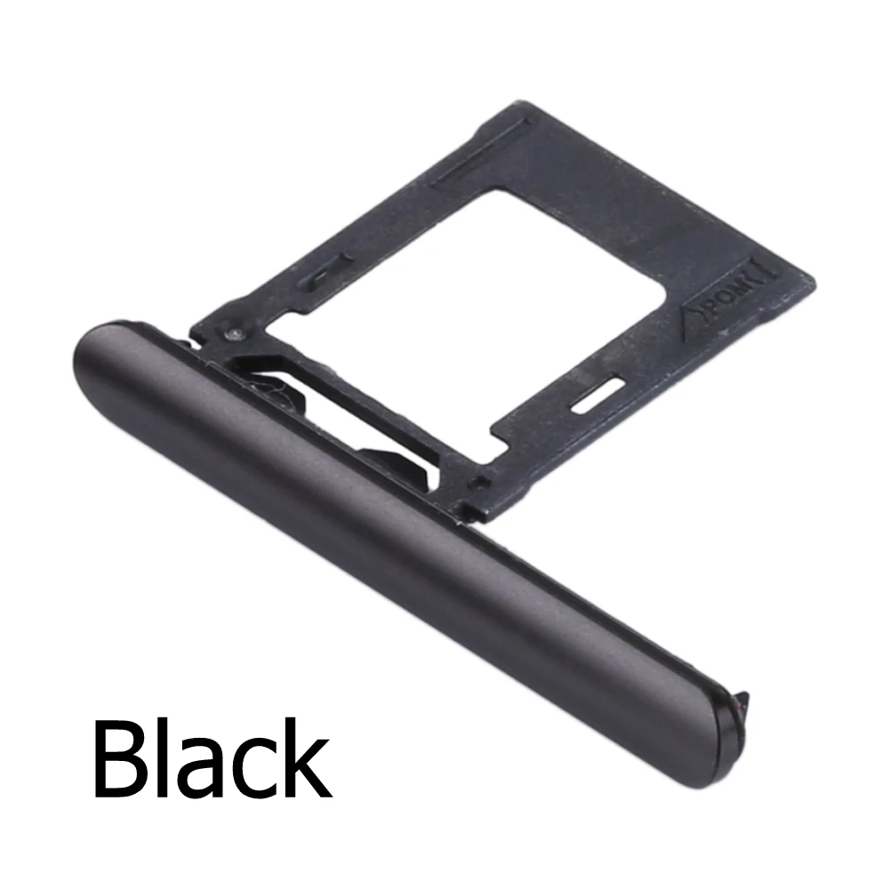 Daul один лоток для sim-карты Пылезащитная крышка для Sony Xperia XZ Premium XZP G8141 Micro SD/Sim кардридер держатель запасные части - Цвет: Daul sim black