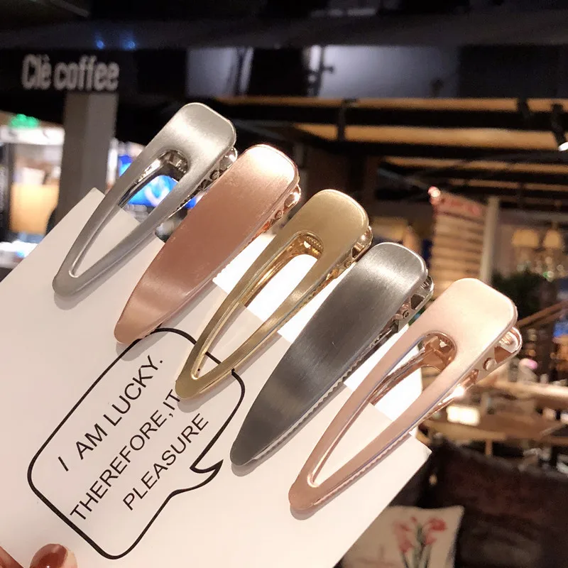

Gold Silver Color Hairpin For Women Punk Geometric Infinite Hair Clips Hairgrips 2019 New Girls Fashion Jewelry Accessories