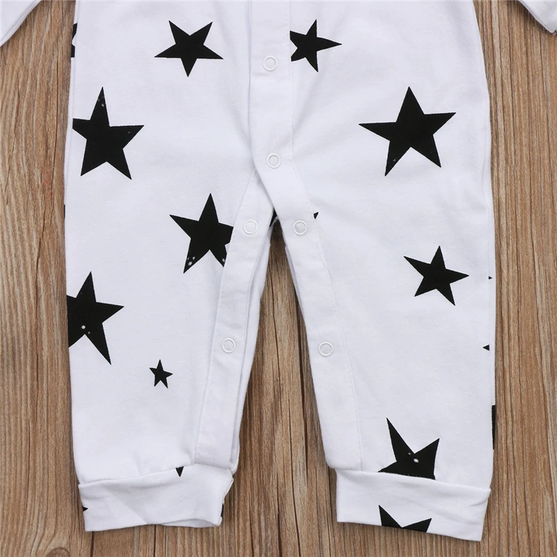 Baby Boy Clothes Girl Jumpsuit Spring Newborn Baby Clothes Autumn Warm Romper Star Print Costume Baby Rompers Infant Boy Clothes