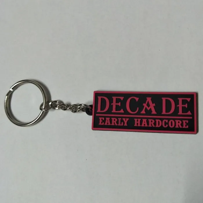 

Company Logo Letters Plastic Key Tag Customized PVC Keyrings Rubber Design Key Holder llavero pvc empresa