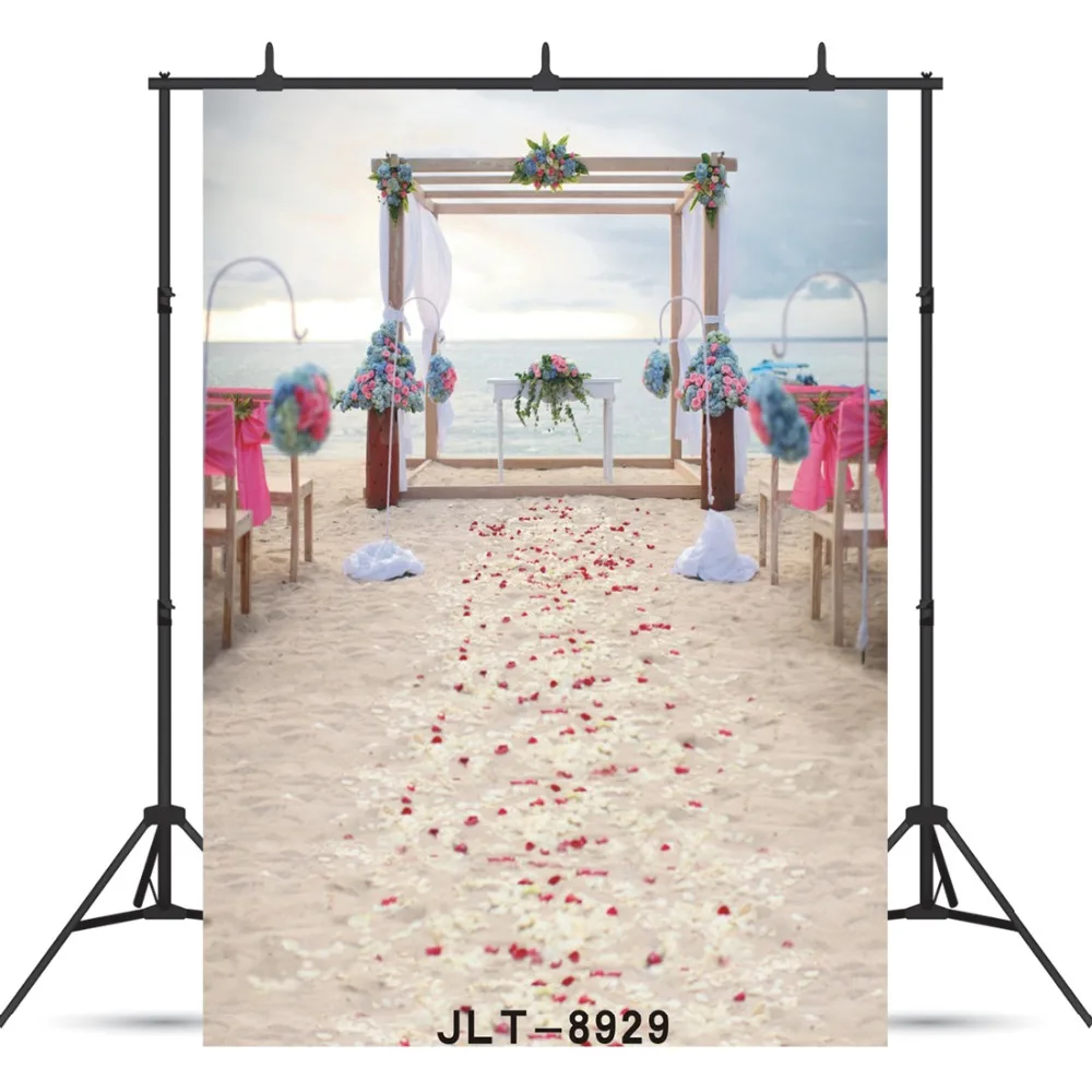 

Виниловый фон для фотосъемки с изображением морского побережья пляжа цветка на заказ для свадьбы ребенка новорожденного душа дети Фон для фотосъемки в студии
