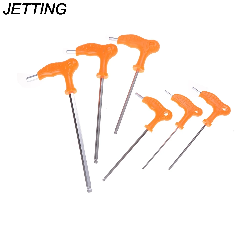 JETTING 6 Size T-Handle Grip Torx Hex Screwdriver Allen Keys For Hand Tools 1PCS