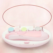 Горячая Распродажа Безопасный детский клипер для ногтей Электрический триммер для ногтей Детские Ножницы Уход за ногтями для младенцев маникюрный триммер для ногтей