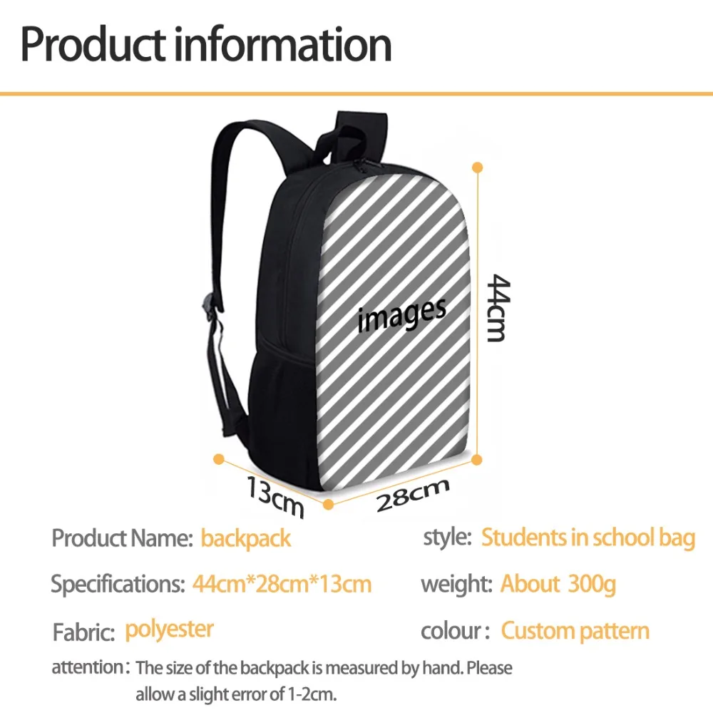 THIKIN Kawaii African Doll Pattern School Bags Backpacks Five Girls Print Kids Backpack Popular 3 PCS/SET Children Daily Bagpack THIKIN Kawaii African Doll Pattern School Bags Backpacks Five Girls Print Kids Backpack Popular 3 PCS/SET Children Daily Bagpack