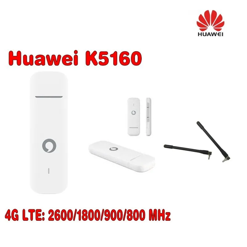 Vodafone k5160 Huawei 4 г USB Dongle 150 Мбит разблокирован 4 г модем Бесплатная доставка плюс 2 шт. антенны