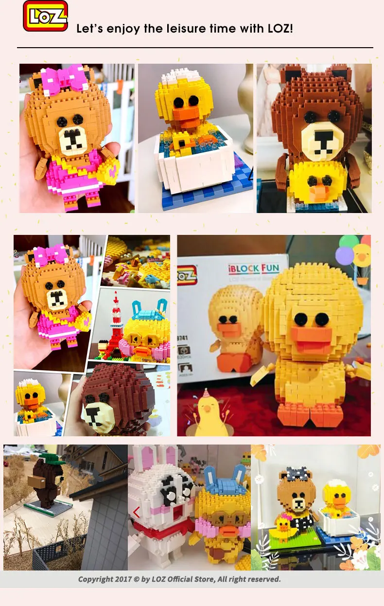 LOZ Diamant Blocs Artoon аниме Caractere фигурку Intellectuelle Jouets pour Enfants En Plastique Assemblee Micro|jouets enfants|jouet