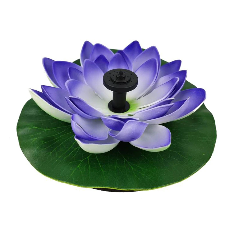 

Solar Lotus Fountain Lotus Flower Fountain Fountain Water Pump Courtyard Landscape Colors Garden Fountain Pond Solar